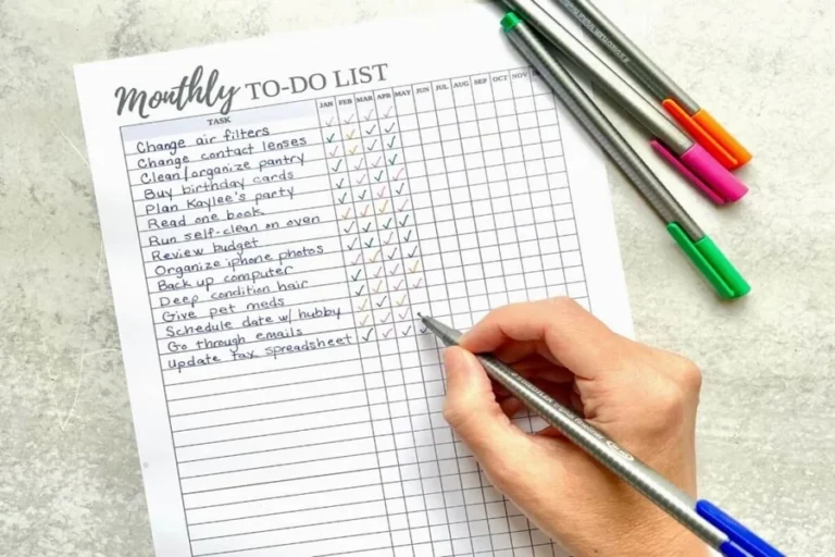 Weekly Checklist